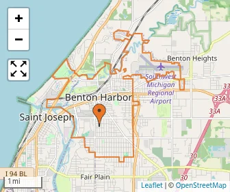 Area schools map